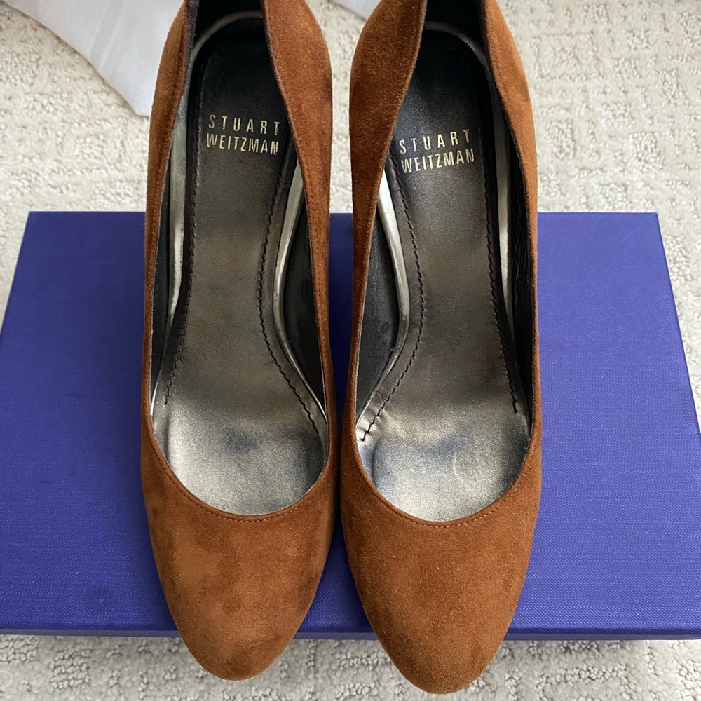 Stuart Weitzman Suede Block Heels - image 5